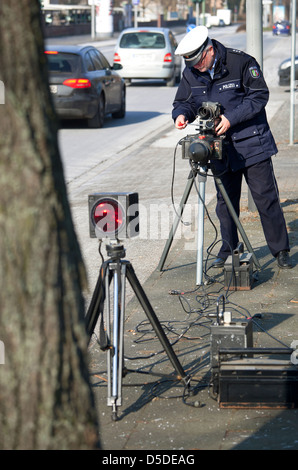 Duisburg, in Germania, il comando di velocità Foto Stock