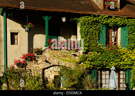 Casa di villaggio di Gargilesse, Indre, Francia Foto Stock