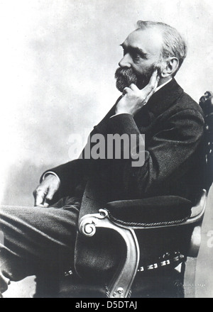 Ritratto di Alfred Bernhard Nobel (1833-1896), Farmacia Foto Stock