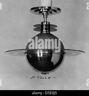 Lampade da soffitto, Rockefeller Center di New York City Foto Stock