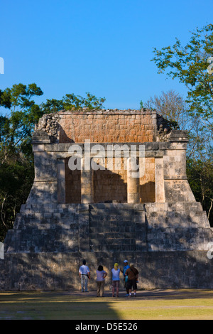 La grande palla, Chichen Itza, Yucatan, Messico Foto Stock