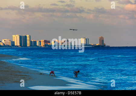 Spiaggia di Cancun Quintana Roo Stato, Messico Foto Stock