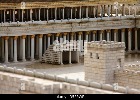 Basilica nel Secondo Tempio. Antica Gerusalemme. Foto Stock