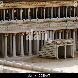 Basilica nel Secondo Tempio. Antica Gerusalemme. Foto Stock