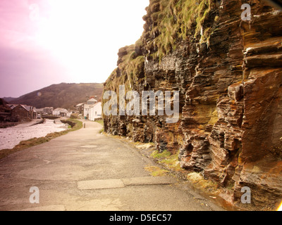 Viste di Boscastle, Cornwall, Regno Unito Foto Stock