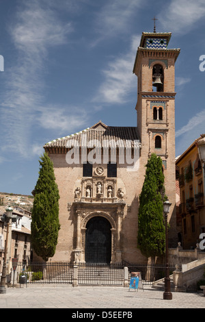 Chiesa Iglesia de Santa Ana, Granada, Andalusia, Spagna, Europa Foto Stock