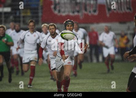 Gdynia, Polonia 30th, Marzo 2013 Rugby campionato FIRA , le nazioni europee Cup - Polonia v Ucraina gioco a livello nazionale Rugby Stadium a Gdynia. Foto Stock