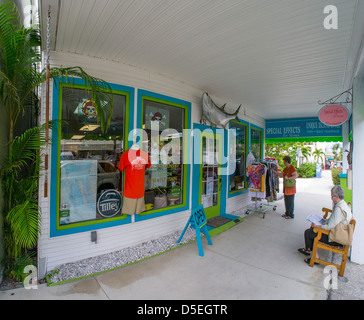 Negozio nel villaggio di Boca Grande su Gasparilla Island in Florida Foto Stock