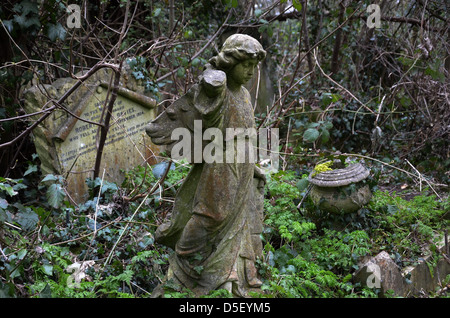 Il cimitero di Nunhead - Sud di Londra - Inghilterra Foto Stock