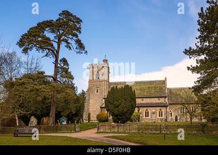 Santa Maria Vergine Chiesa Arkesden Foto Stock