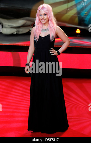 Amelia Lily arriva per il Regno Unito premiere di una buona giornata di Die Hard. Foto Stock