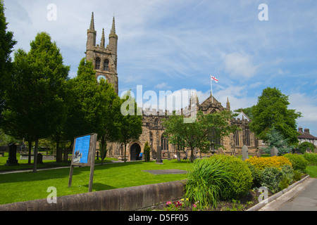 Tideswell, chiesa, Derbyshire, Peak District, England, Regno Unito Foto Stock