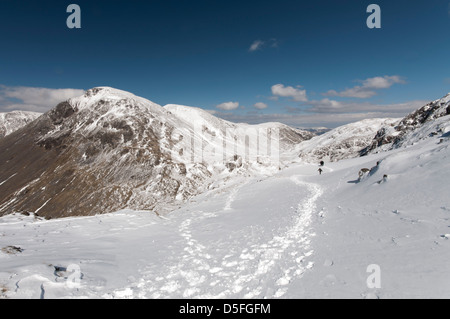 Le montagne in inverno Foto Stock