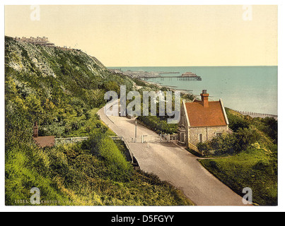 [Inferiore Sandgate Road, Folkestone, Inghilterra] (LOC) Foto Stock