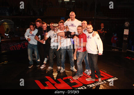 IMPERA MMA Fighting Championship 2013 Roma, la partita di Marco Santi contro Fabricio Nascimento Foto Stock