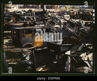 I rottami di ferro e salvage depot, Butte, Mont. (LOC) Foto Stock