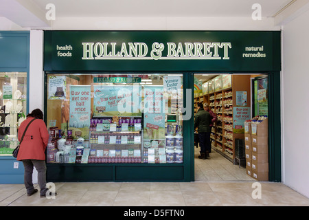 Holland e Barrett Health Food Store Cambridge Foto Stock