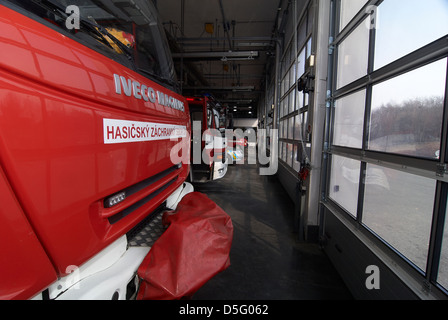 Ceca servizio di emergenza - cesky integrovany sistema zachranny IZS - polizia, vigili del fuoco e il servizio di soccorso, servizio di emergenza medica Foto Stock