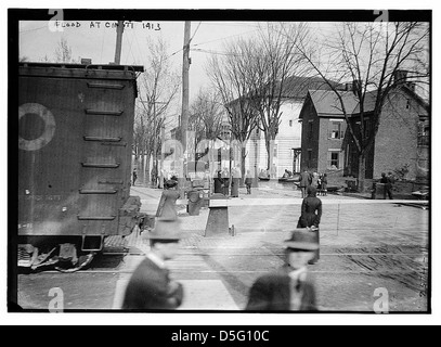 Alluvione a Cincinnati - 1913 (LOC) Foto Stock