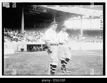 [Doc Crandall & Fred Snodgrass, New York NL, al Polo Grounds, NY (baseball)] (LOC) Foto Stock