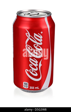 Coca Cola può, Coke può Foto Stock