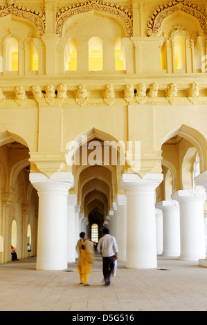 All'interno di Madurai (Tirumalai Nayak) Palace, India del Sud Foto Stock