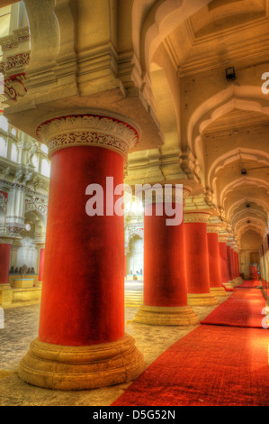 All'interno di Madurai (Tirumalai Nayak) Palace, India del Sud Foto Stock