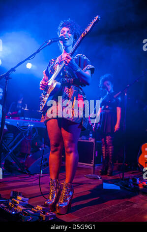 Chicago, Stati Uniti d'America. Il 1 aprile, 2013. Lianne La Havas effettuando in corrispondenza di un sold out show a Lincoln Hall in Chicago, Stati Uniti d'America. Credito: Max Herman/Prefisso/Alamy Live News Foto Stock