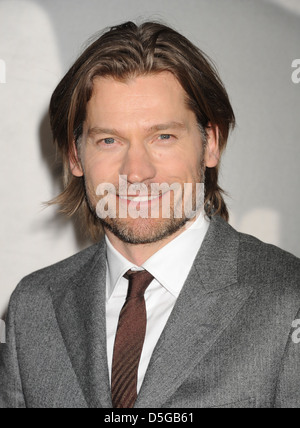 NIKOLAJ COSTER-WALDAU Danish film attore nel marzo 2013. Foto di Jeffrey Mayer Foto Stock