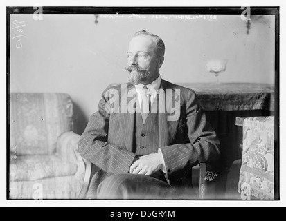 Un ritratto del granduca russo Alexander Mikhailovich, accanto a Marie Tailer, realizzato a Newport, Rhode Island. Questa immagine cattura le figure aristocratiche in un contesto storico, mostrando il loro ruolo nella famiglia reale russa all'inizio del XX secolo. Foto Stock