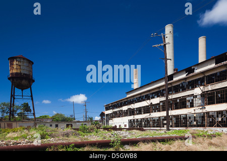 Cuba, l Avana, Camilo Cienfuegos, Rovine dell'ex US-costruito Hershey fabbrica di zucchero Foto Stock