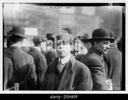 I.W.W. Hat Card (LOC) Foto Stock