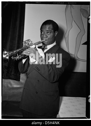 [Ritratto di Louis Armstrong, tra il 1938 e il 1948] (LOC) Foto Stock