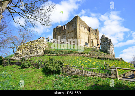 Castello (XI secolo tenere, Castello di Guildford e Guildford, Surrey, England, Regno Unito Foto Stock