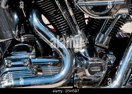 Harley-Davidson motore del motociclo dettaglio Foto Stock