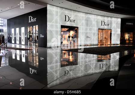 Dior boutique centro commerciale Dubai Dubai EMIRATI ARABI UNITI Foto Stock