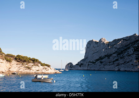 Le Calanques, nei pressi di Marsiglia, Francia Foto Stock