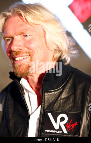 Il boss Virgin Richard Branson in occasione del lancio del nuovo team Virgin Racing in Londra, UK, 15 dicembre 2009. Libere DA COPYRIGHT per solo uso editoriale. Credito: Virgin Racing. Foto Stock