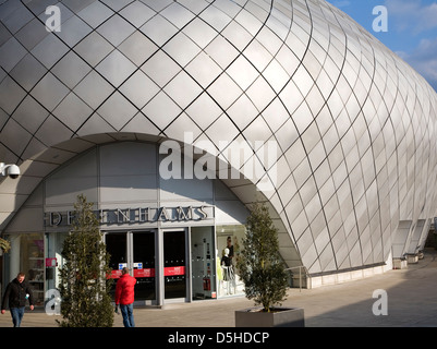 Negozio Debenhams nell'arco centro shopping, Bury St Edmunds Suffolk, Foto Stock