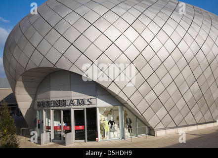 Negozio Debenhams nell'arco centro shopping, Bury St Edmunds Suffolk, Foto Stock