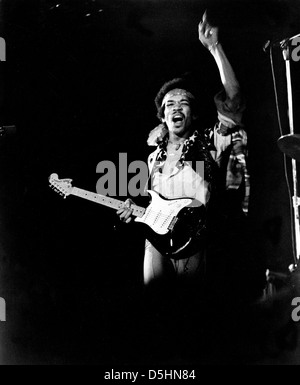 JIMI HENDRIX (1942-1970) Noi musicista rock a Londra nel 1967 Foto Stock