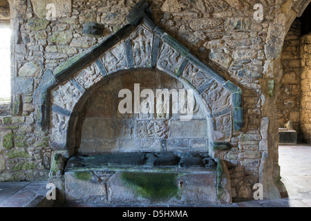 St Clements Chiesa Rodel Isle of Harris Western Isles della Scozia UK Foto Stock