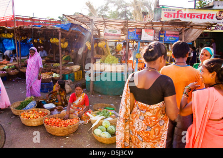 Marketplace in Paud Valle Mulshi Pune Maharashtra Foto Stock