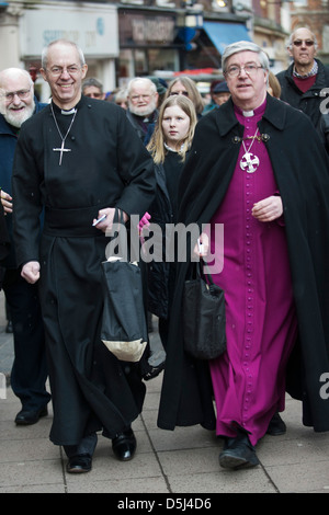 Justin Welby Portale (nato il 6 gennaio 1956) è il 105° visita dell Arcivescovo di Canterbury e il senior vescovo nella chiesa di Inghilterra Foto Stock