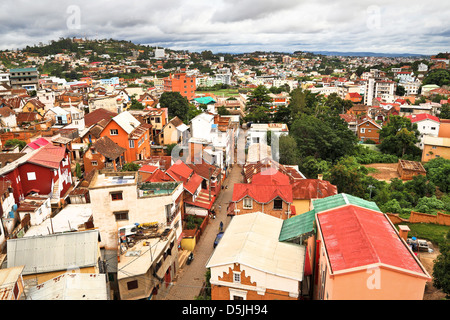 Antananarivo (città capitale del Madagascar) il 4 febbraio 2013. Si tratta di un paio di giorni dopo un errore fatale nel ciclone ha colpito la città. Foto Stock