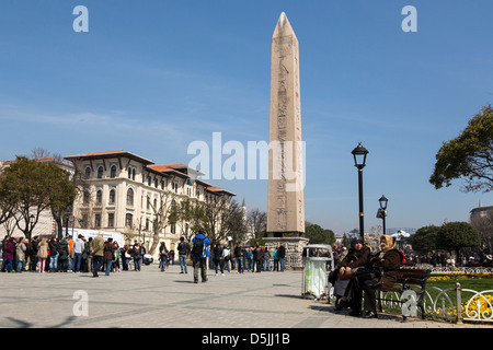 L'obelisco di Teodosio I ad Istanbul in Turchia. Foto Stock
