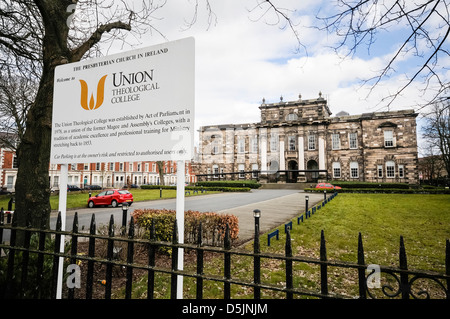 Union Theological College, il collegio per la Chiesa Presbiteriana in Irlanda. Foto Stock