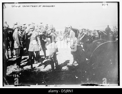 Il tedesco principe ereditario a manovre (LOC) Foto Stock