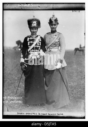 La duchessa Brunswick & Crown Princess Cecilie (LOC) Foto Stock