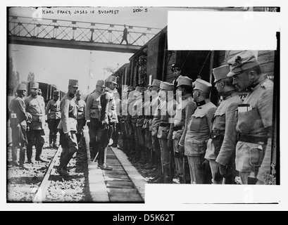 Karl Franz Josef a Budapest (LOC) Foto Stock